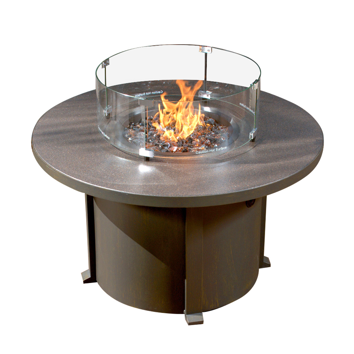 42" Cal Sil Fire Table Round
