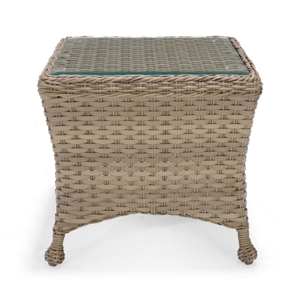 Sorrento Square End Table with Glass