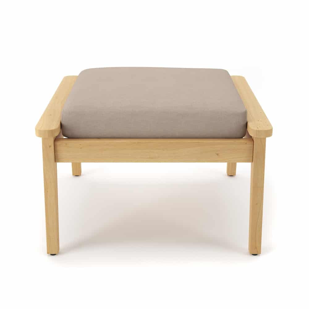 Seaside Teak Ottoman - Image 2