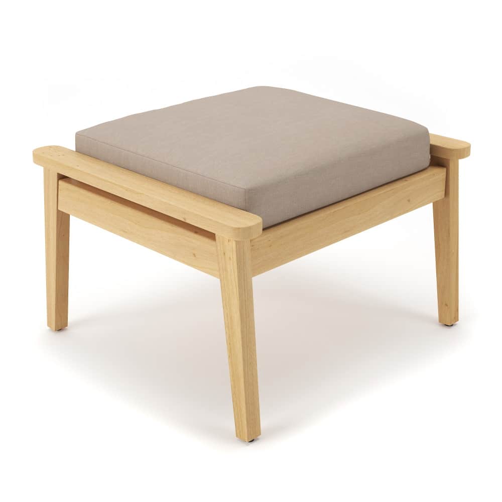 Seaside Teak Ottoman - Image 5